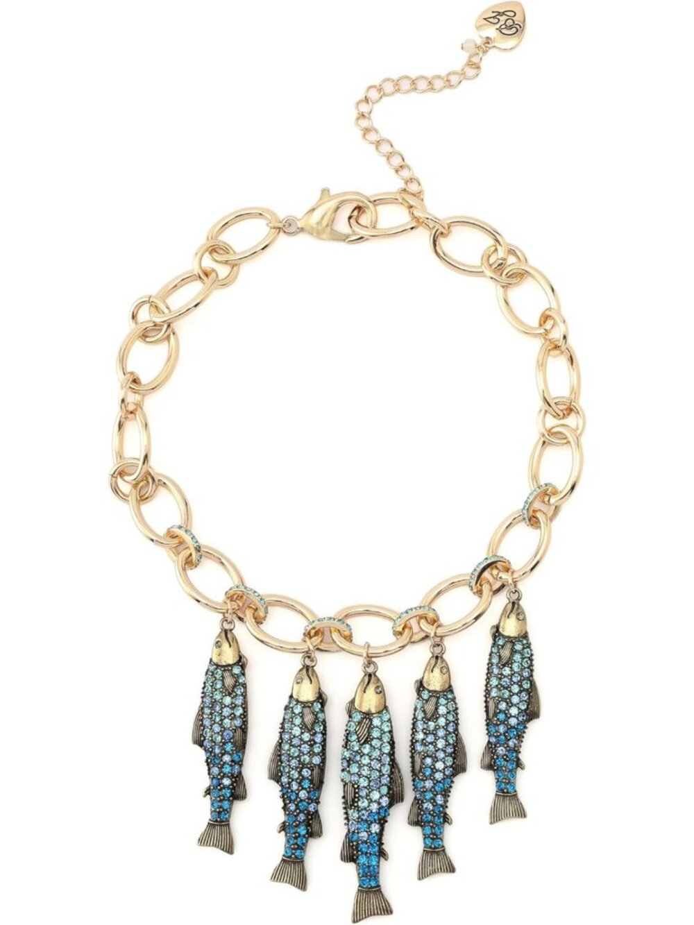 Mermaid Jewels Fish Charm Bib Necklace for Women - Statement Jewelry, Unique